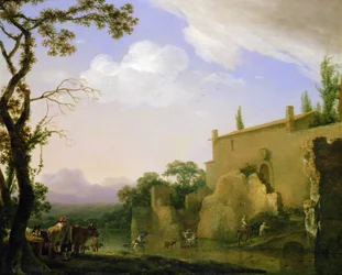 Eine italienische Landschaft, 17. Jahrhundert